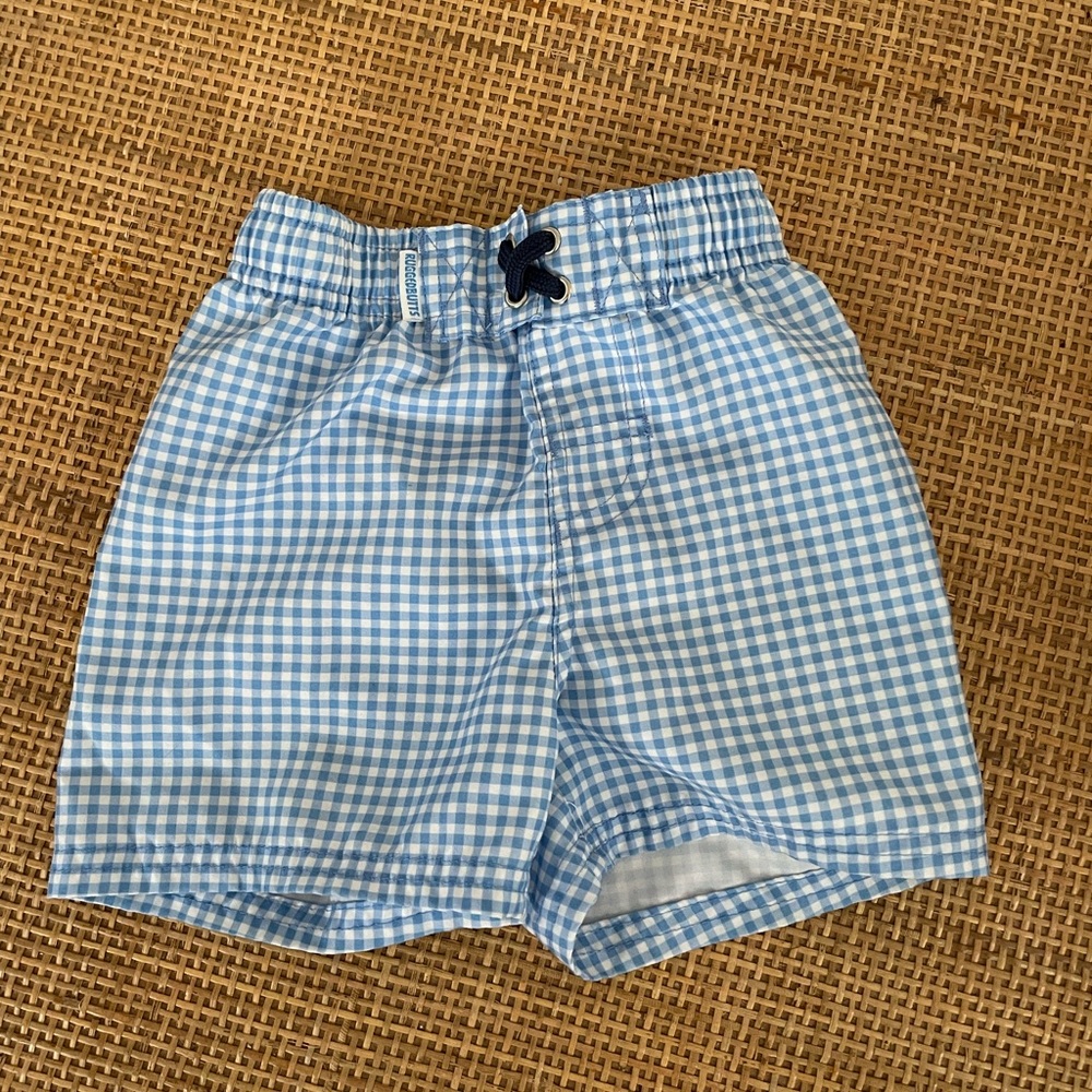 Rugged butts 18-24 mo gingham trunks